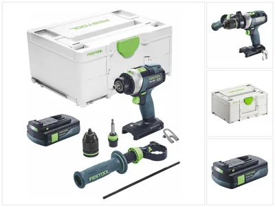 Zdjęcie produktu dla Festool TPC 18/4 I-Basic akumulatorowa wiertarko-wkrętarka udarowa 18 V 75 Nm bezszczotkowa + 1x akumulator 3,0 Ah + ładowarka - bez ładowarki