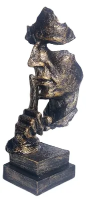 Produktbild von Handgefertigte, abstrakte Skulptur aus Harz zur Dekoration von Wohnräumen