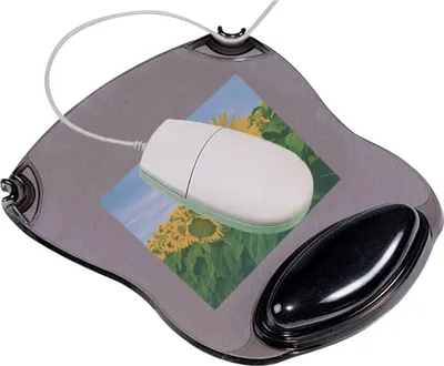 Obrázok produktu pre Podložka pod myš Q-Connect s gélovou podložkou - sivo-priehľadná
