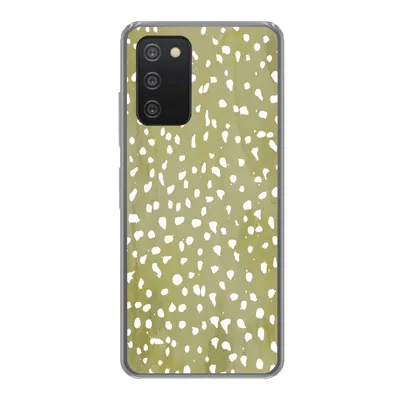 Produktbild von MuchoWow® Handyhülle Schutzhülle Hülle für Samsung Galaxy A53 5G Polka dots - Weiß - Grün Silikon Softcase Handy Hülle - Schutzabdeckung
