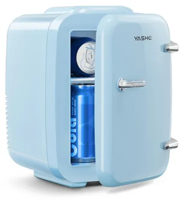Produktbild von YASHE Mini Kühlschrank, 4 Liter Mini-Kühlschränke für Kosmetik, Getränke, 220V A