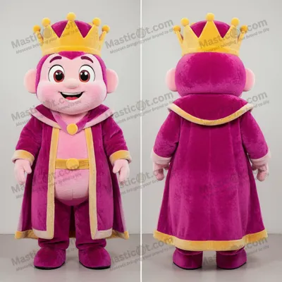 Image de Masotte MASTICOT roi en velours magenta