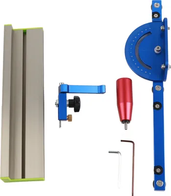 Image de Table Saw Miter Gauge System Push Table Push Handle Limit Block Backer Miter Gauge Set