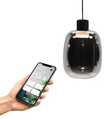 Productafbeelding van Led hanglamp Molochio-Z smoke glas - Zigbee