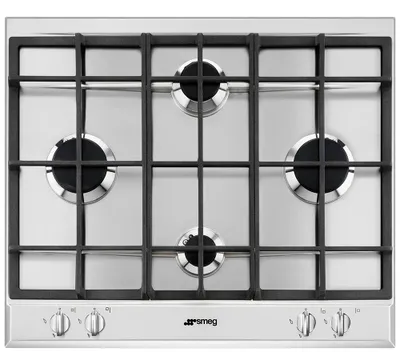 Produktbild von Smeg P260XGH Einbaukochfeld 60 cm Gas 4 Brenner Edelstahl
