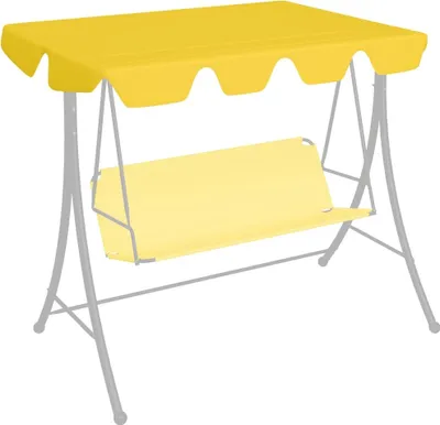 Produktbild von "im Angebot" Ersatzdach für Hollywoodschaukel Gelb 150/130x105/70 cm - Pavillon Dächer und -Seitenteile CC4602