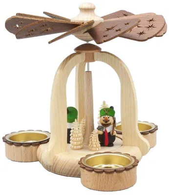 Produktbild von Tischpyramide Bergmänner im Wald Höhe 17cm NEU