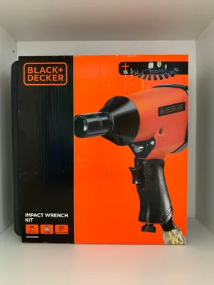 Produktbild von Black & Decker Druckluft Schlagschrauber-Set mit 10 Steckaufsätze Koffer 6,3 bar
