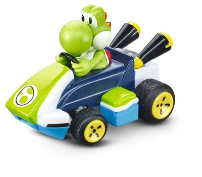 Immagine prodotto di Carrera 2,4GHz Mario Kart(TM) Mini RC, Yoshi (Paperbox) 1:50