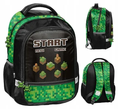 Produktbild von Kinder-Rucksack Paso Schule 2 Fächer Minecraft
