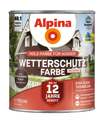 Produktbild von Alpina Wetterschutzfarbe 0,75 L schokoladenbraun