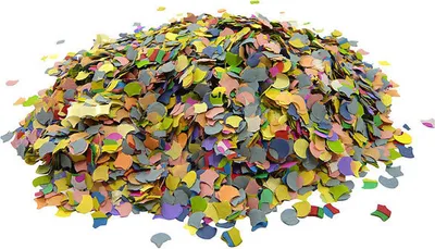 Produktbild von 4x Papierkonfetti bunt gemischt 100gr.