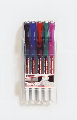 Produktbild von Edding 2185, Verschlossener Gelschreiber, Schwarz, Blau, Grün, Pink, Rot, Mehrfarbig, Kunststoff, Fein, 0,7 mm