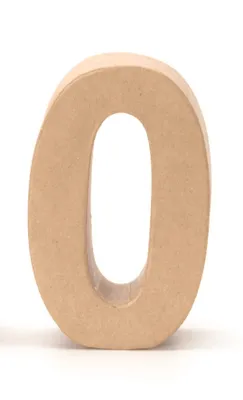 Produktbild von Glorex Papp-Zahl 0 17,5 x 5,5 cm