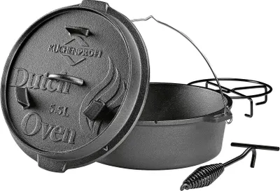 Image de Casserole en fonte "Küchenprofi", modèle "Dutch Oven" | Sélection 30 cm : Taille 30 cm