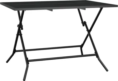 Immagine prodotto di vidaXL Tavolo da giardino pieghevole antracite 110x80x72 cm griglia in acciaio