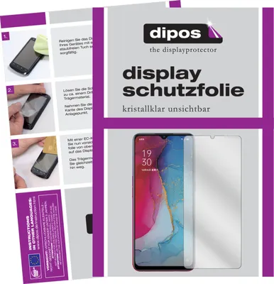 Obrázok produktu pre 2x priehľadná ochranná fólia na displej pre Oppo Reno3