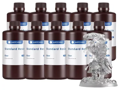 Produktbild von Flüssiges Photopolymerharz, 405nm UV-Harz, für LCD 3D-Drucker, 10kg Klar