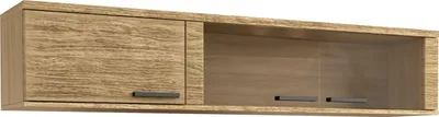 Produktbild von Hängevitrine Kastav 22, Farbe: Eiche, teilmassiv - 35 x 174 x 40 cm (H x B x T)