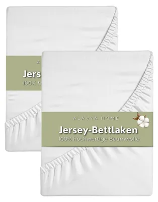 Produktbild von Spannbettlaken 70x140 cm 2er-Set 100% Baumwolle Weiß