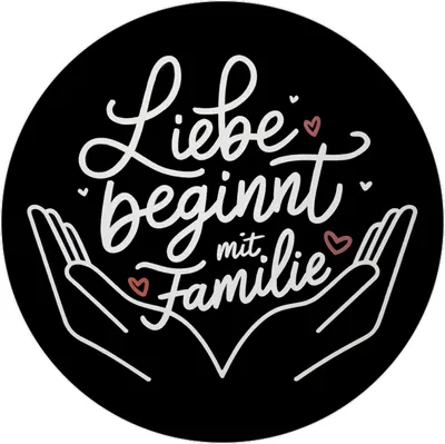Produktbild von Liebe beginnt mit Familie Magnet