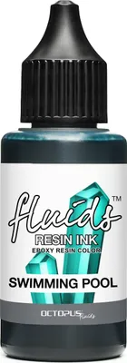 Immagine prodotto di Octopus Fluids Resin Ink SWIMMING POOL, inchiostro ad alcool per resina epossidica e resina UV, turchese