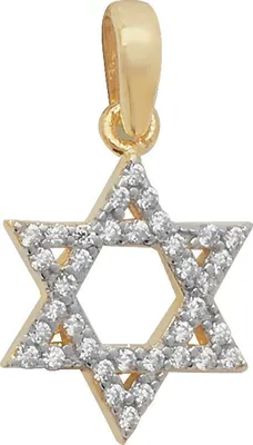 Produktbild von 9 Karat (375) Gold Damen - Anhänger mit Zirkonia - 19mm*11mm; TRS10715