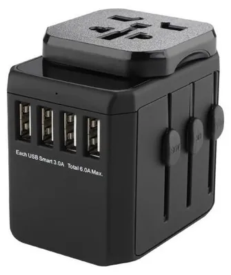 Produktbild von Microconnect MC-TRAVELADAPTER2, Schwarz, 181 g, 1 Stück(e), 190 g