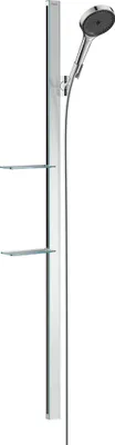 Immagine prodotto di hansgrohe Ensemble de douche Rainfinity 130 3jets avec barre de douche 150 cm et porte-savon, chromé, 27673000, 27673000