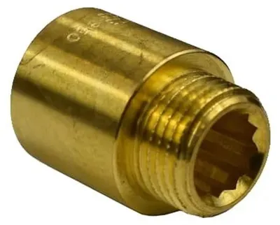 Immagine prodotto di Raccordo filettato in ottone per rubinetto 3/4" AG x 3/4" IG 30 mm
