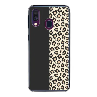 Produktbild von MuchoWow® Handyhülle Schutzhülle Hülle für Samsung Galaxy A40 Tiere - Muster - Panther Silikon Softcase Handy Hülle - Handy-Tasche