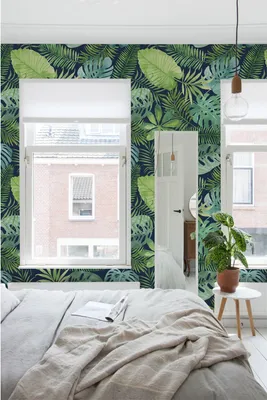 Produktbild von Coloray Fototapete 250x104 cm Vlies-Fototapete - Marineblätter