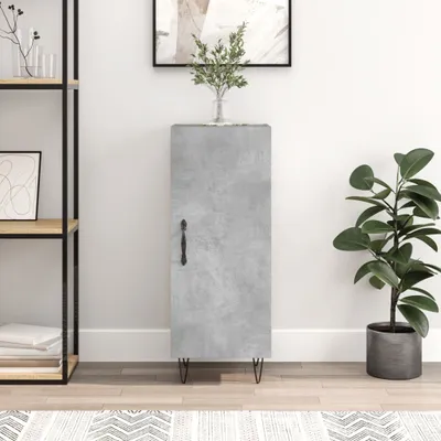 Produktbild von The Living Store Sideboard Betongrau 34,5x34x90 cm Holzwerkstoff