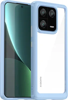 Produktbild von Xiaomi 13 Pro Hülle, Klar Rückseite Stoßfeste TPU Silikon Bumper Schutzhülle für Xiaomi 13 Pro Blau