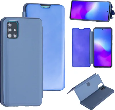 Produktbild von Uniq accessory Samsung Galaxy A71 Light Blue Book type case - Hard plastic