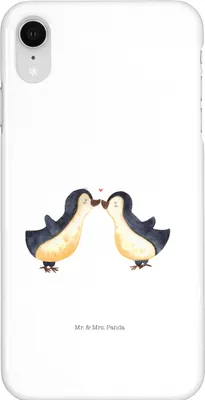 Produktbild von Mr. & Mrs. Panda Iphone XR Handyhülle Pinguin Liebe - Weiß - Geschenk, Freundin, Hochzeit, Vertraut, Handy Case, Liebesbeweis, Hochzeitstag, Premium Kunststoff