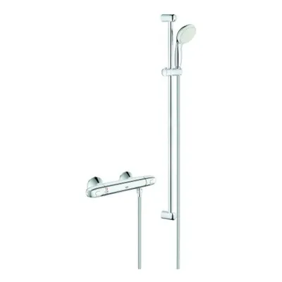 Produktbild von GROHE Thermostat-Brausebatterie Grohther 34824_4 mit Brausegarnitur 900mm chrom