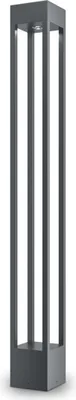 Produktbild von LED Pollerleuchte Metall IP65 100 cm hoch Graphit eckig warmweißes Licht 3000 K 650 lm Modern Stehlampe außen