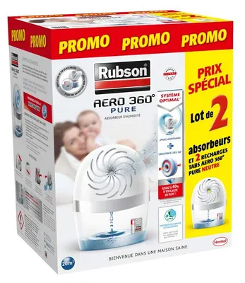 Immagine prodotto di Deumidificatore Aero 360° "Pure" – Colore bianco – 2 pezzi