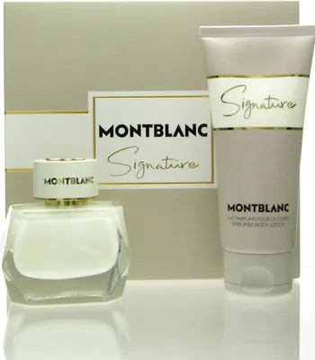 Produktbild von Montblanc Signature EDP Parfüm Damen orientalisch-blumig, 50 ml + 100 ml Body Lotion, 2020 Geschenkset