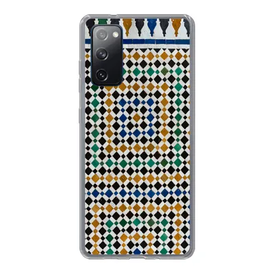 Produktbild von MuchoWow® Handyhülle Schutzhülle Hülle für Samsung Galaxy S20 FE Ein marokkanisches Mosaik, das wie eine Art Labyrinth aussieht Silikon Softcase Handy Hülle - Abdeckung