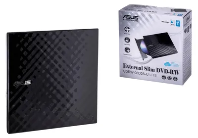 Image de Asus SDRW-08D2S-U LITE Graveur de DVD externe - 1 x pack - DVD-RAM/±R/±RW support - 24x CD Read/24x CD Write/16x CD Rewrite - 8x DVD Read/8x DVD Write/8x DVD Rewrite - Double Layer Media Supported - USB 2.0