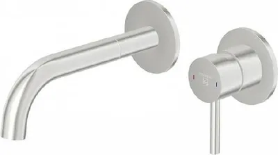 Produktbild von Steinberg Serie 100 Waschtischarmatur als Fertigmontageset für Unterputzmontage mit Steintec-Box, Ausladung 195 mm, 10018143BN