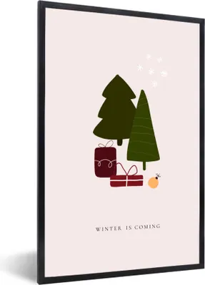 Produktbild von MuchoWow® Gerahmtes Poster Geschenke - Weihnachtsbäume - Zitate 20x30 cm - Poster mit Schwarzem Bilderrahmen Wandposter Rahmen Foto Bilder - Drucken - Bilder Poster im Rahmen