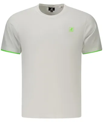 Produktbild von Herren T-Shirt Weiß Kurzarm mit Erhabenem Druck & Rundhalsausschnitt