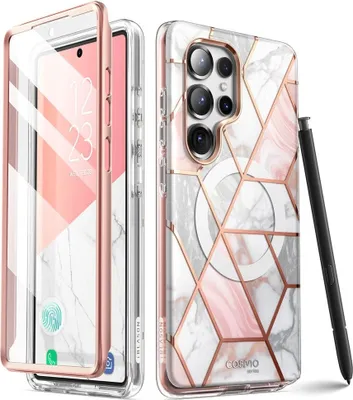 Zdjęcie produktu dla Etui Pancerne Supcase Cosmo MagSafe DO Samsung S25 Ultra Marmurowe