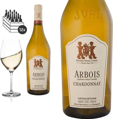 Produktbild von 12er Karton 2022 Arbois Chardonnay aus dem Jura von Château Béthanie - Weißwein