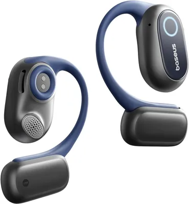 Zdjęcie produktu dla Słuchawki otwarte, kierunkowa akustyka, mocne basy, ultralekkie, wodoodporność IPX4, mikrofony ENC, Bluetooth 5.4 do biegania, treningu, fitnessu