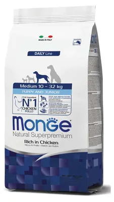 Productafbeelding van Monge Medium Puppy & Junior, 12 kg
