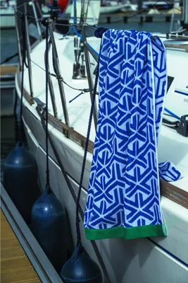 Obrázek produktu pro Plážová osuška Jet Set Graphic Modrá
